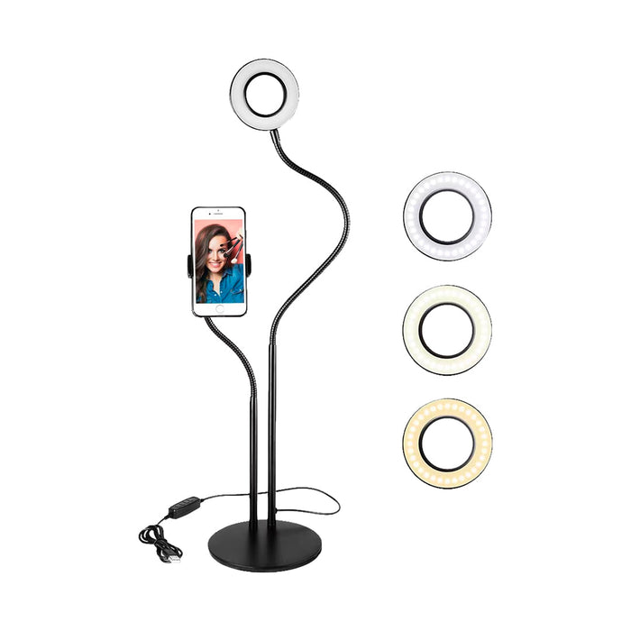 PICTURE ME 3 IN 1 LED SELFIE RING LAMP MICROPHONE STAND